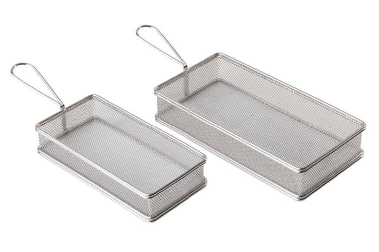 STAINLESS STEEL FRY BASKETS 215x105 mm