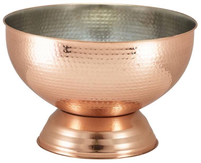 BARWARE HAMMERED COPPER CHAMPAGNE BOWL cap. 14 l