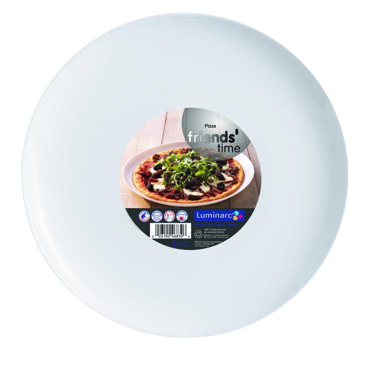 FRIENDS TIME white PIZZA PLATE diam. 320 mm