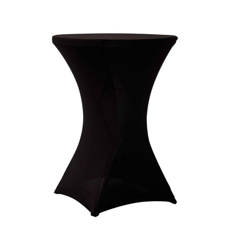 TABLE COVER COCTAIL TABLE BLACK diam. 800 mm