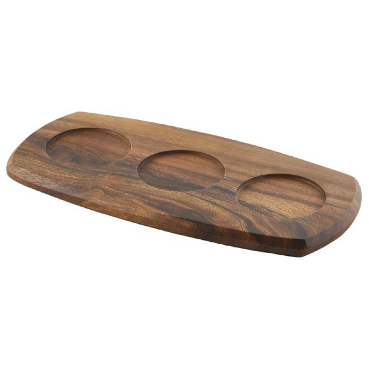 Table Pres Genware Acacia Wood Serving Board 36 x 18 x 2cm 180x360 mm