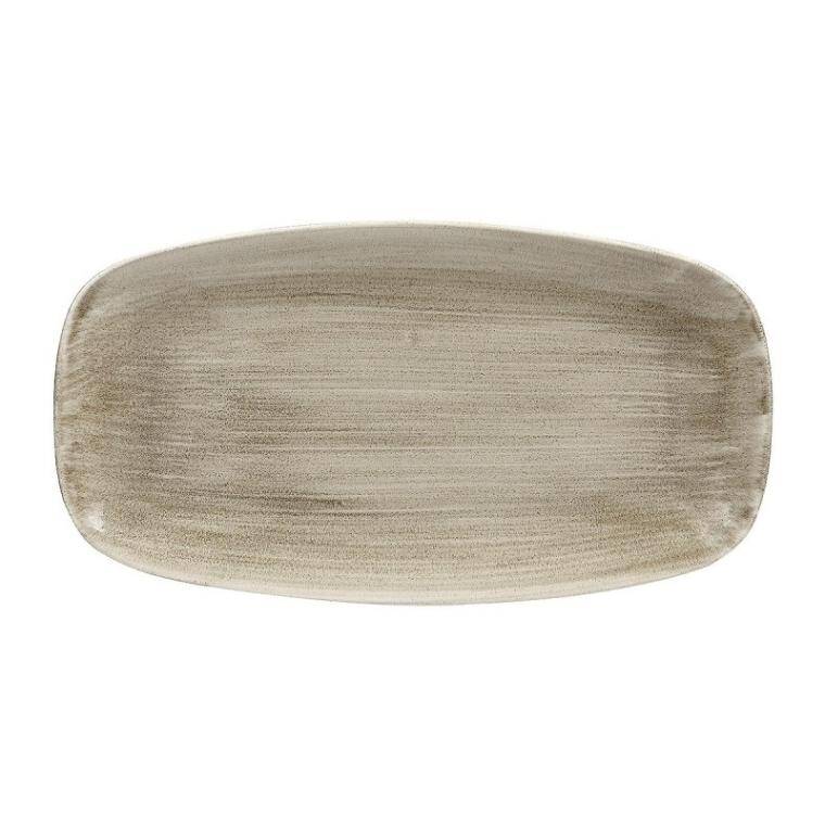 STONECAST PATINA ANTIQUE TAUPE CHEF'S OBLONG PLATTER 189x355 mm