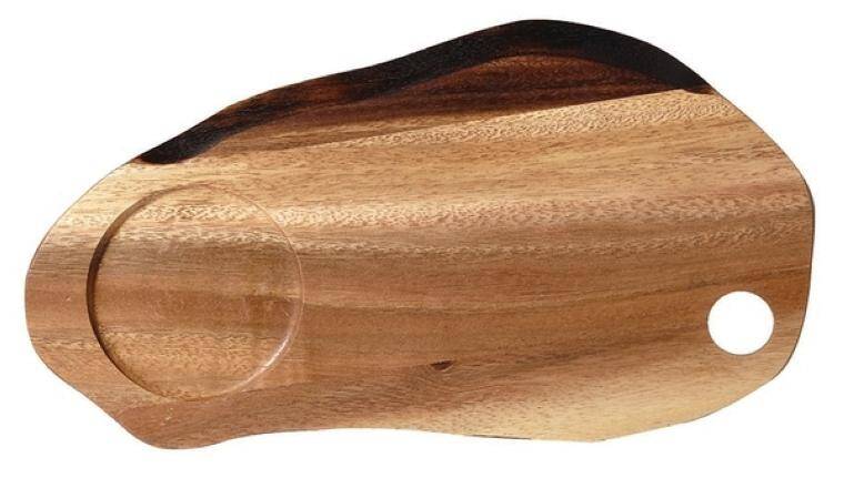 CH-ZCAWOB2 NATURALE WOOD DESKA OW.ŚRED.32X17CM