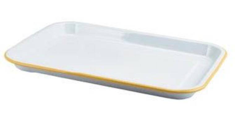 TABLE PRESS ENAMEL SERVING TRAY 335x235 mm  MAGAZYN UK