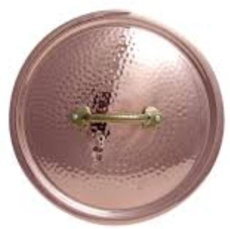 COPPER LID CM 24 diam. 240 mm