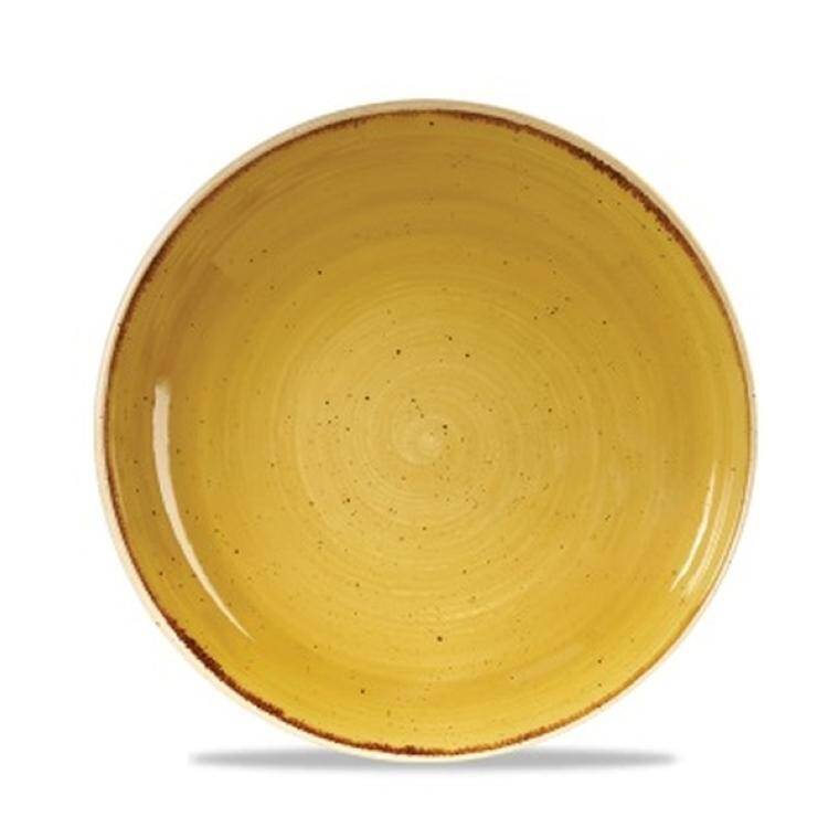 STONECAST MUSTARD Large Coupe Pasta Bowl cap. 1,136 l