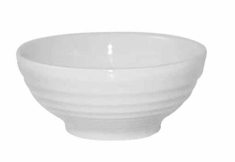 WHITE Ripple Snack Bowl 10oz cap. 280 ml