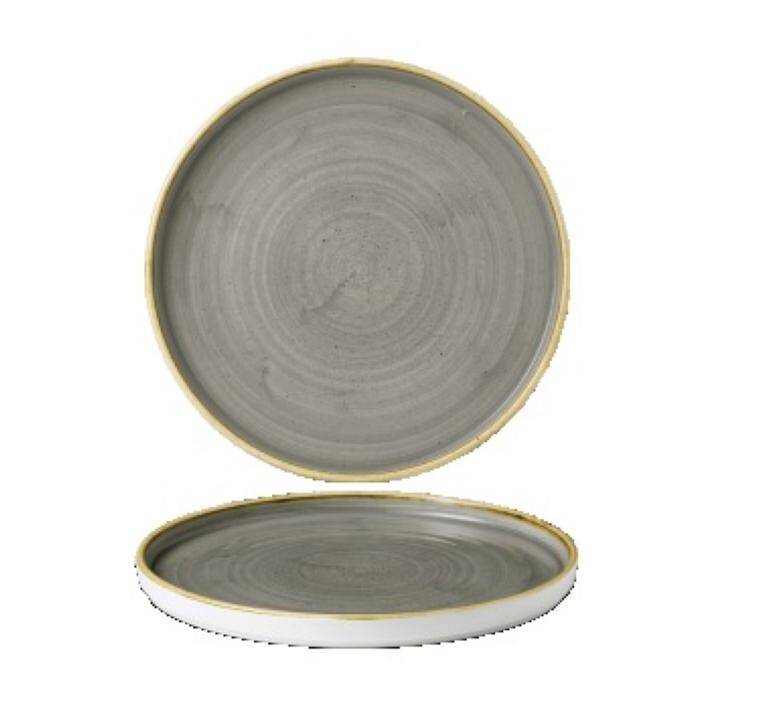 STONECAST GREY Walled Chefs Plate diam. 260 mm