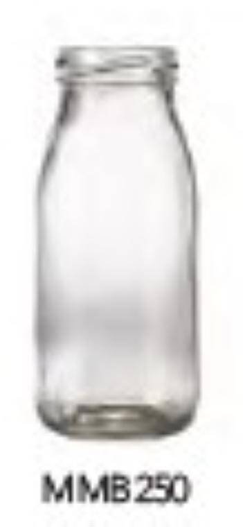 Glassware Mini Milk Bottle 25cl/8.75oz cap. 250 ml