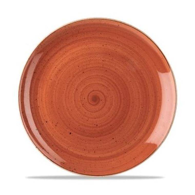 STONECAST SPICED ORANGE Large Coupe Plate diam. 288 mm