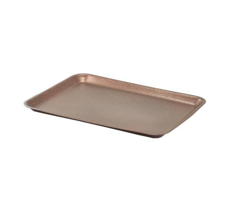 Table Presentation GALVANISED STEEL TRAY 31.5X21.5X2CM HAMMERED COPPER 215x315 mm