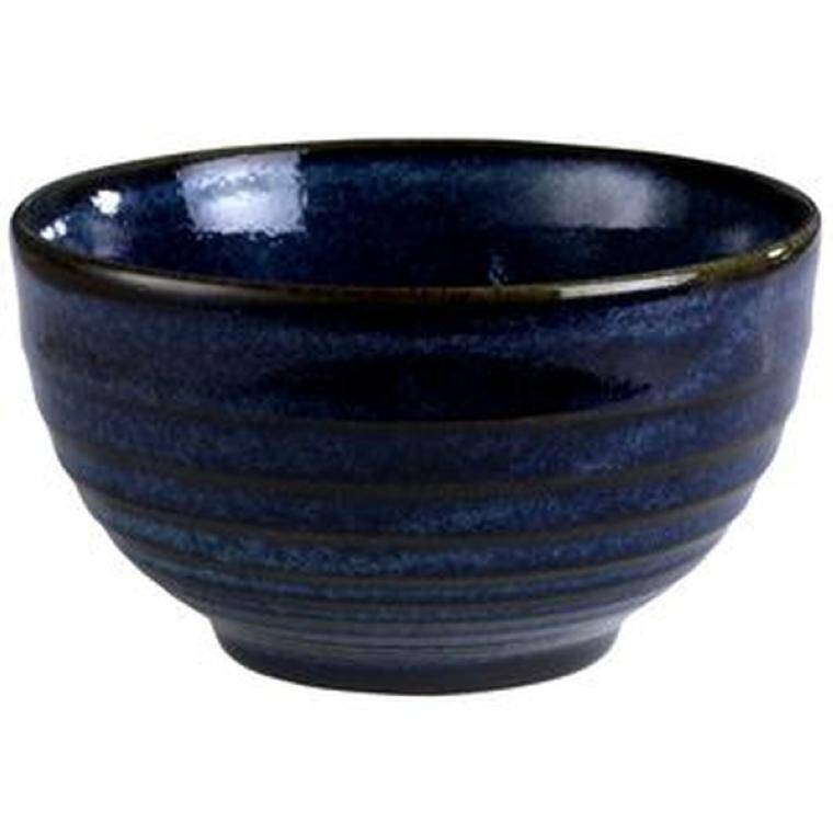 SAPPHIRE BLUE Ripple Snack Bowl 10oz cap. 280 ml