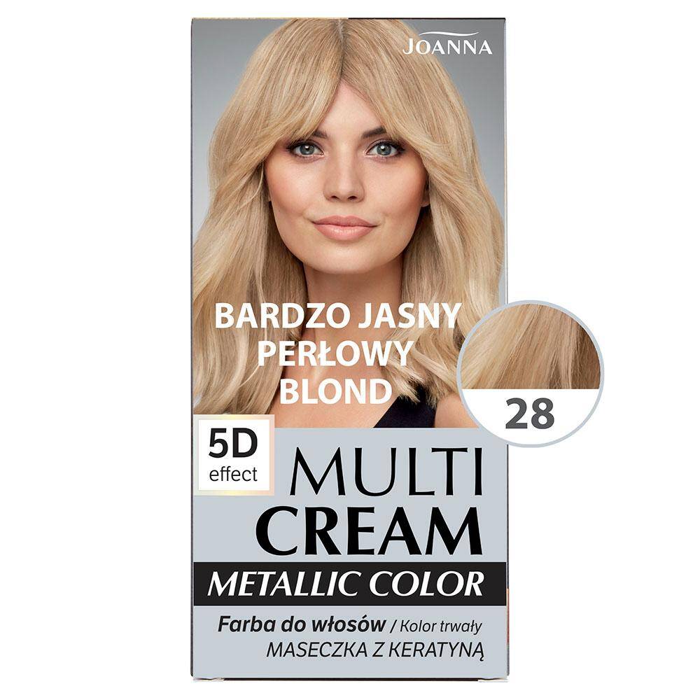MULTI CREAM COLOR metallic Farba Bardzo jasny perłowy blond /28/
