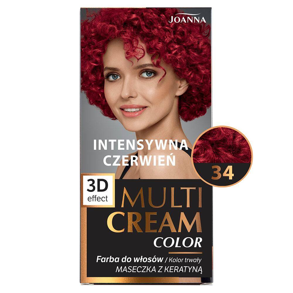 MULTI CREAM COLOR Farba Intensywna czerwień /34/ (Zdjęcie 1)