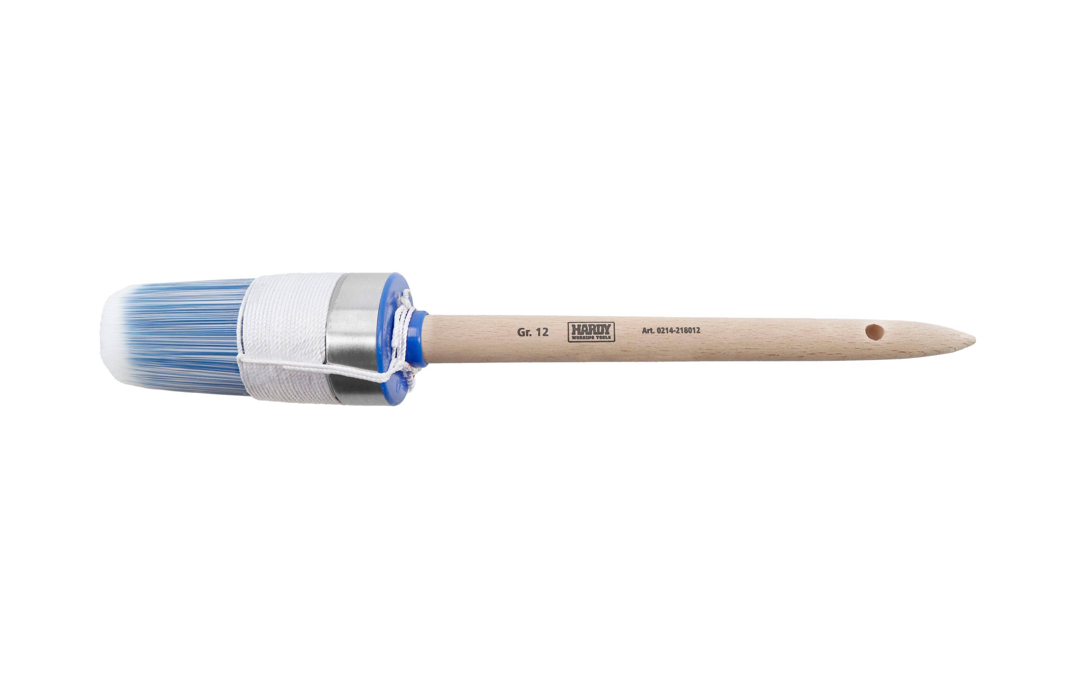 Hardy Select pędzel pierścieniowy Ø 45 mm (nr 12), seria *21*, włosie syntetyczne Aqua, uchwyt drewniany