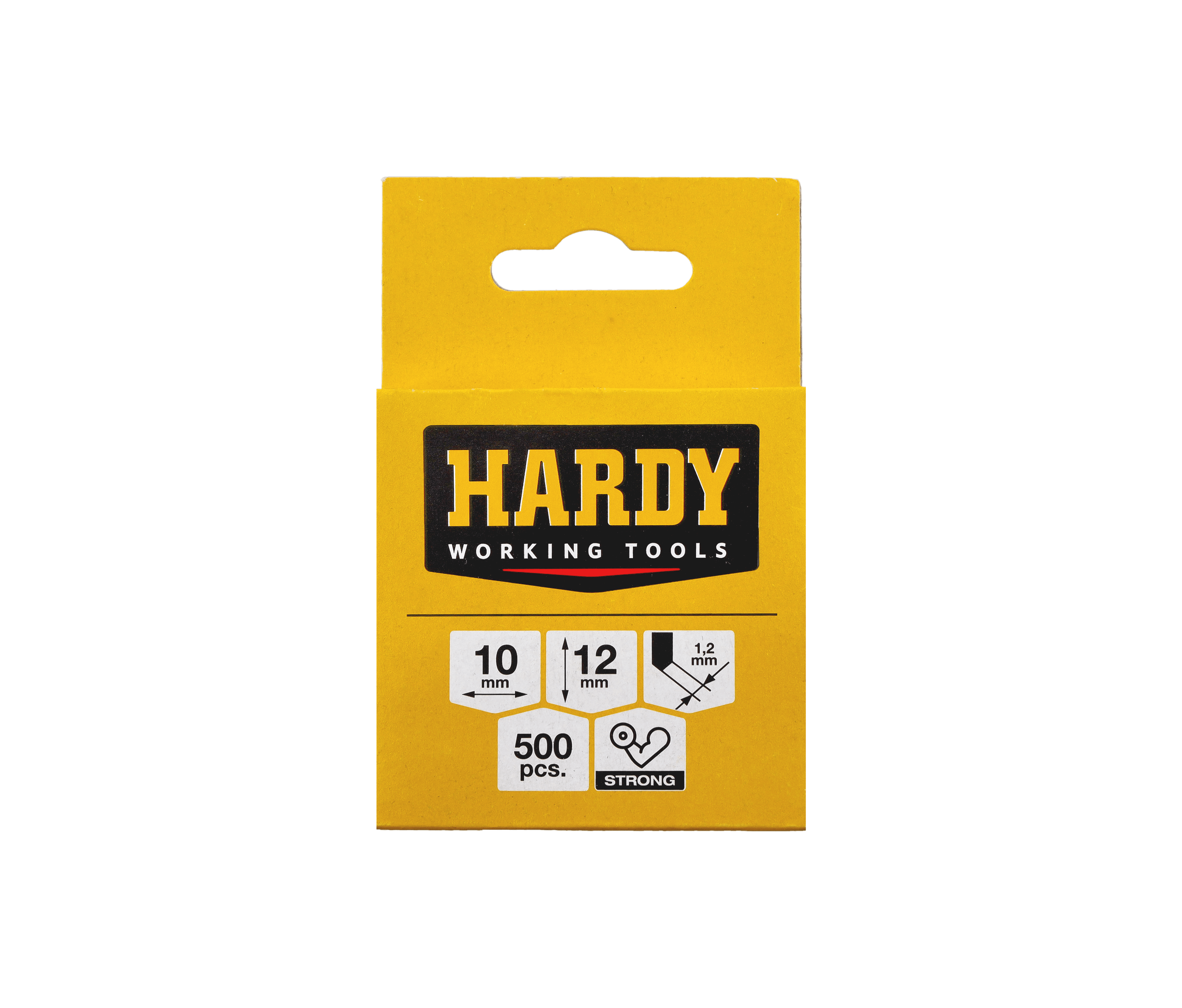 Hardy zszywki do zszywacza takera 12 x 10 x 1,2 mm x 500 szt., op. kartonik