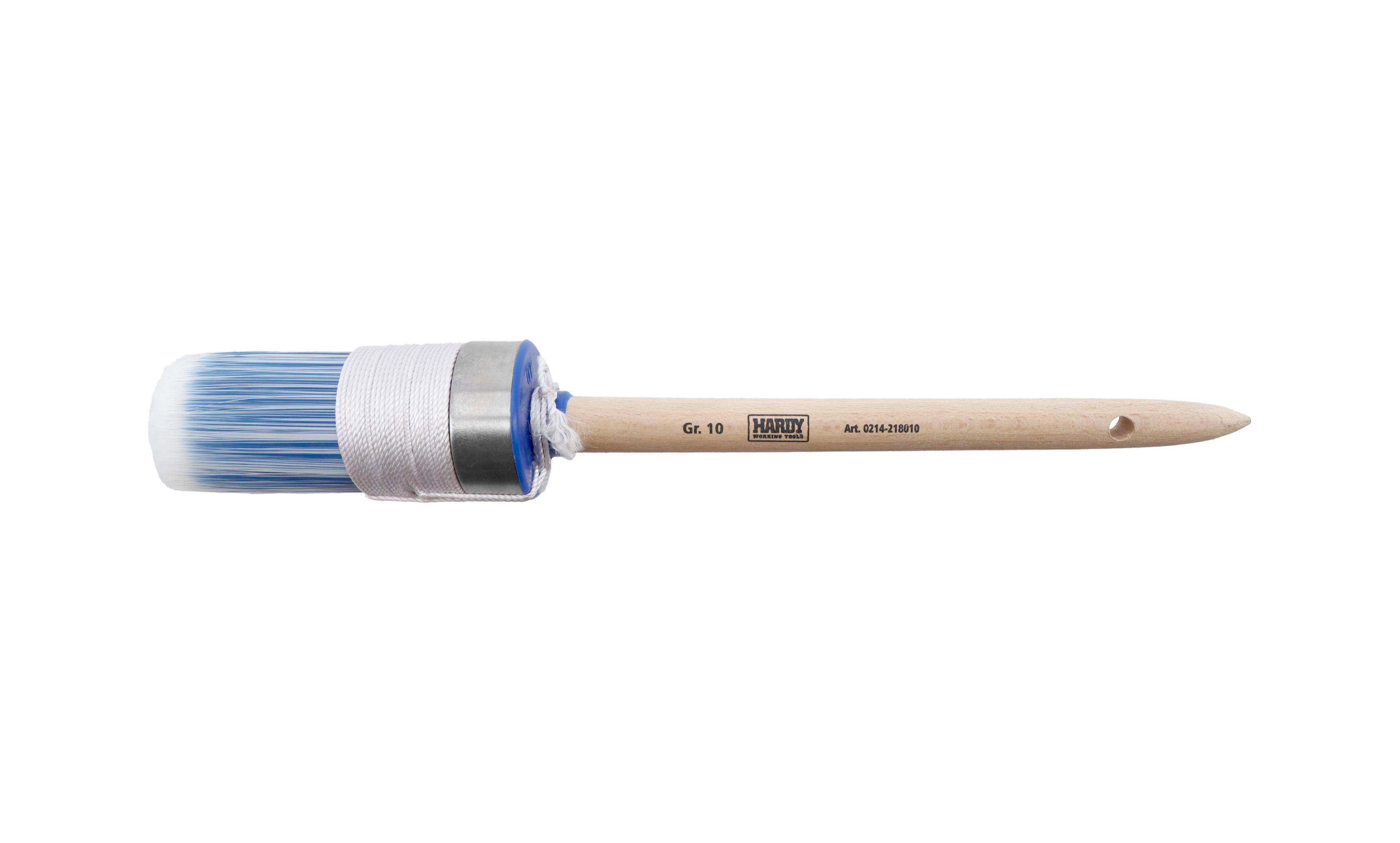 Hardy Select pędzel pierścieniowy Ø 40 mm (nr 10), seria *21*, włosie syntetyczne Aqua, uchwyt drewniany