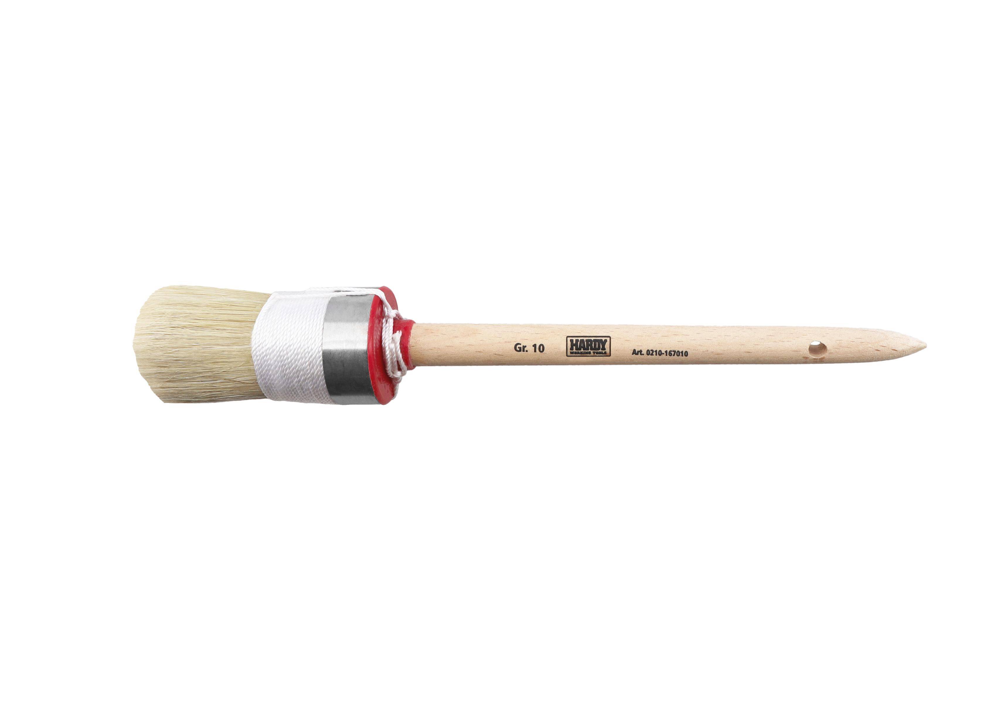 Hardy Select pędzel pierścieniowy Ø 40 mm (nr 10), seria *16*, mieszanka szczeciny i włosia syntetycznego Naturmix, uchwyt drewniany