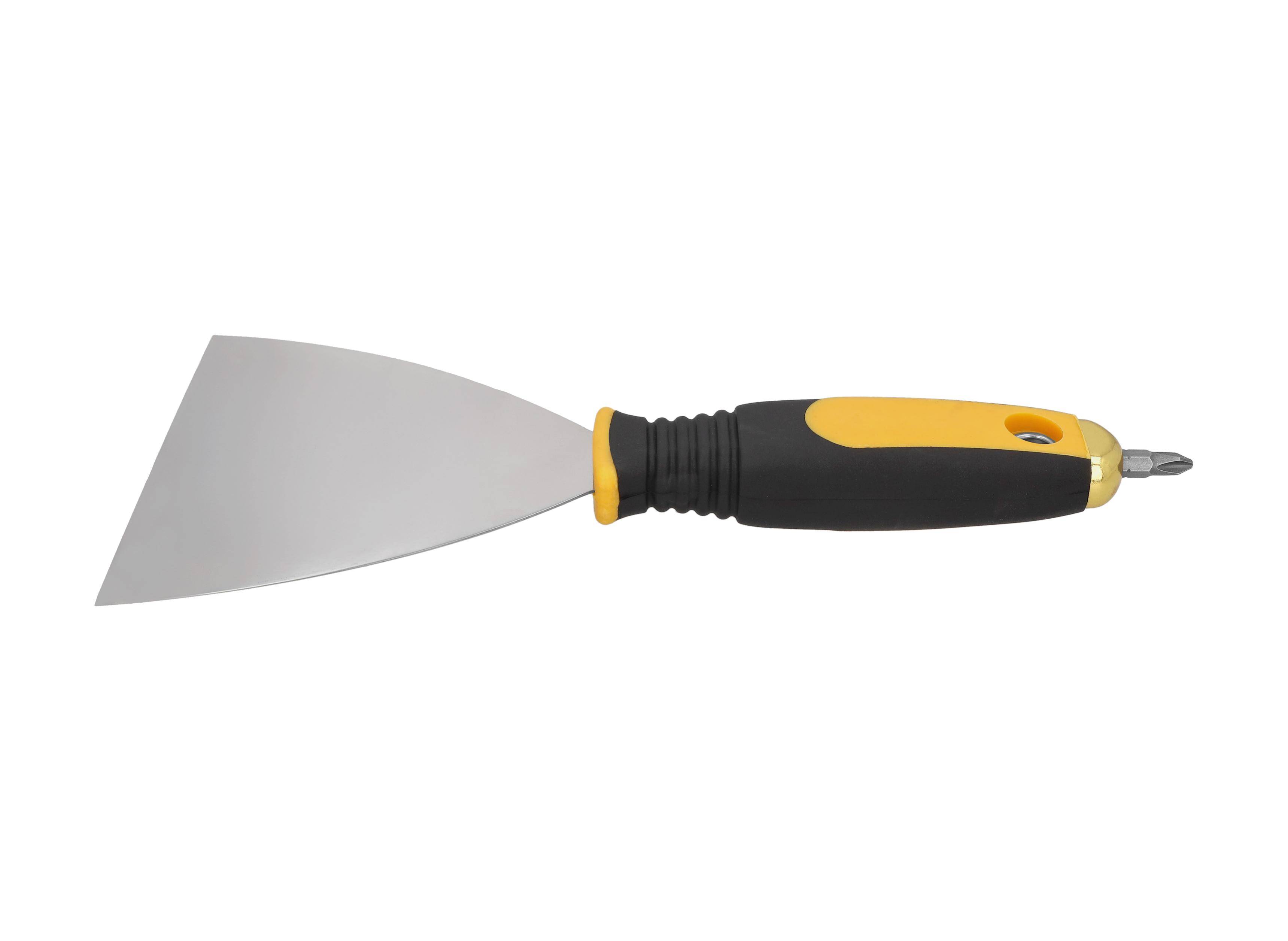 Hardy szpachelka malarska z wkrętakiem, stal nierdzewna, szer. 12,5 cm, rączka 2K