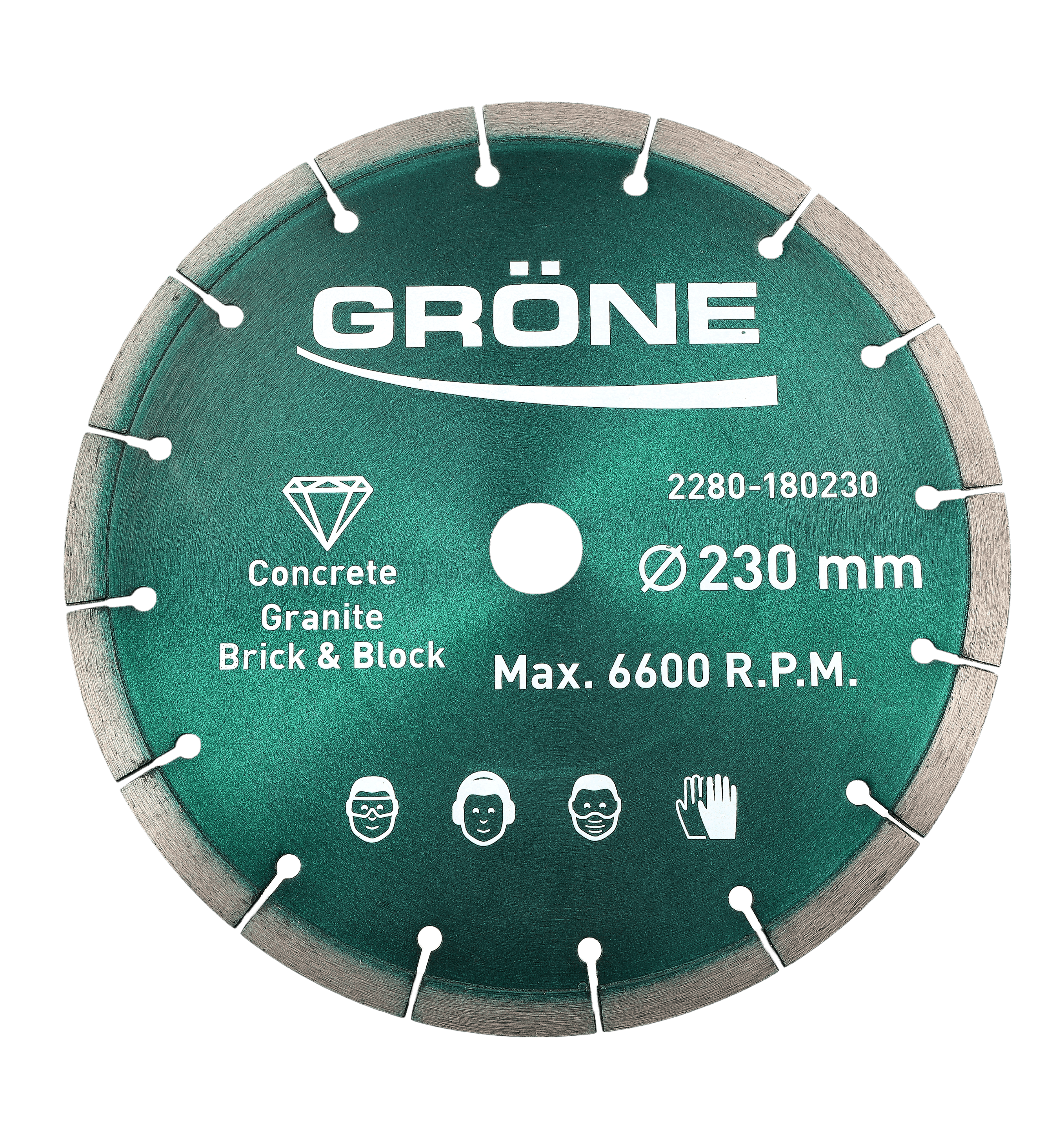 Gröne tarcza diamentowa śr. 230 x 22,23 mm krawędź segmentowa