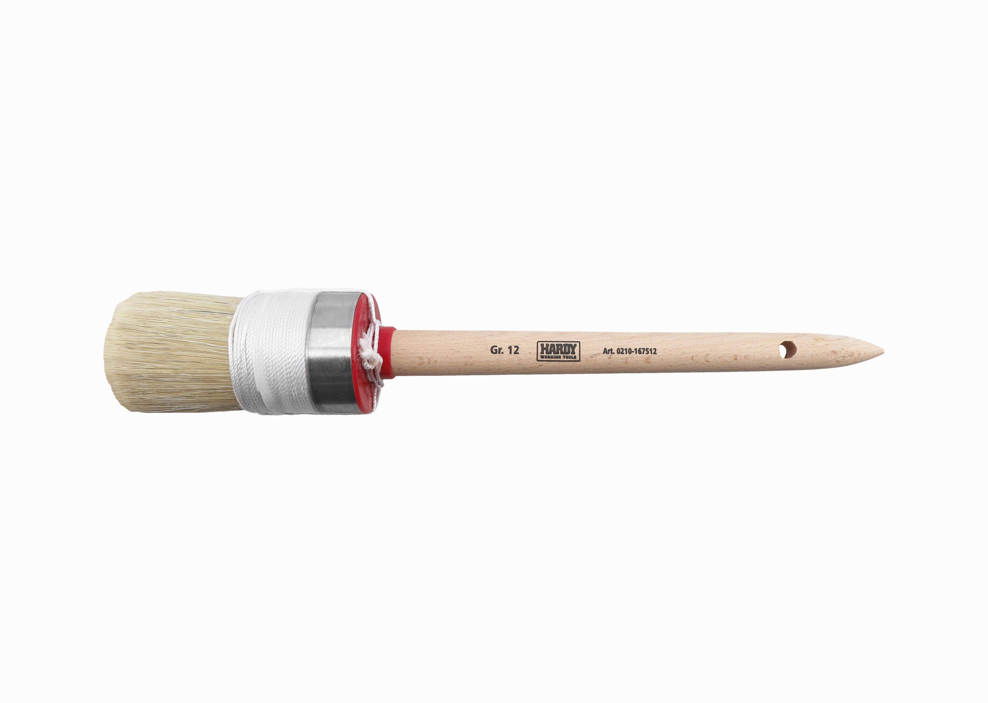 Hardy Select pędzel pierścieniowy Ø 45 mm (nr 12), seria *16*, mieszanka szczeciny i włosia syntetycznego Naturmix, uchwyt drewniany