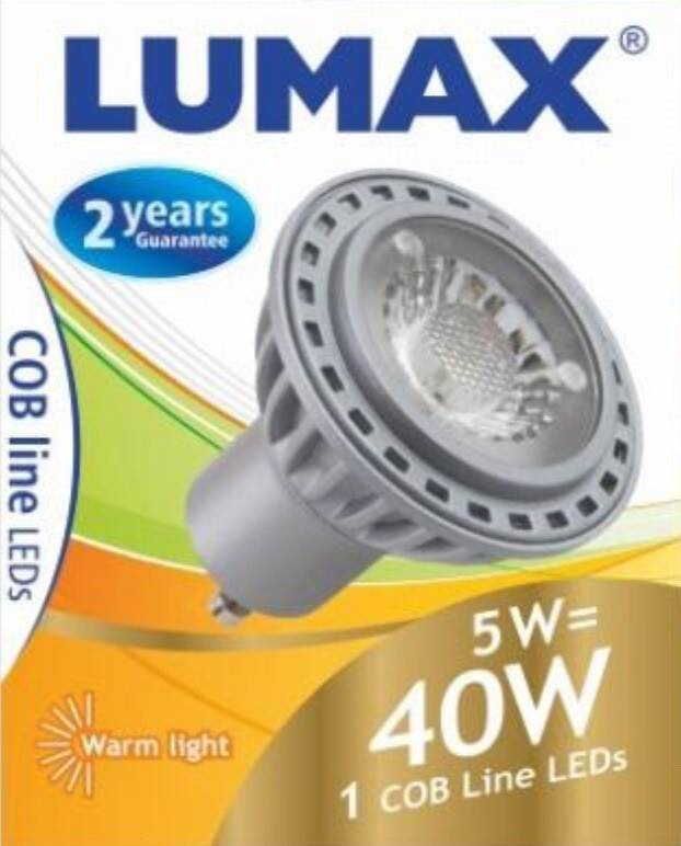 LAMPA LED SMD MR-16 5W 38 ST. GU10 230V 3000K 260 lm