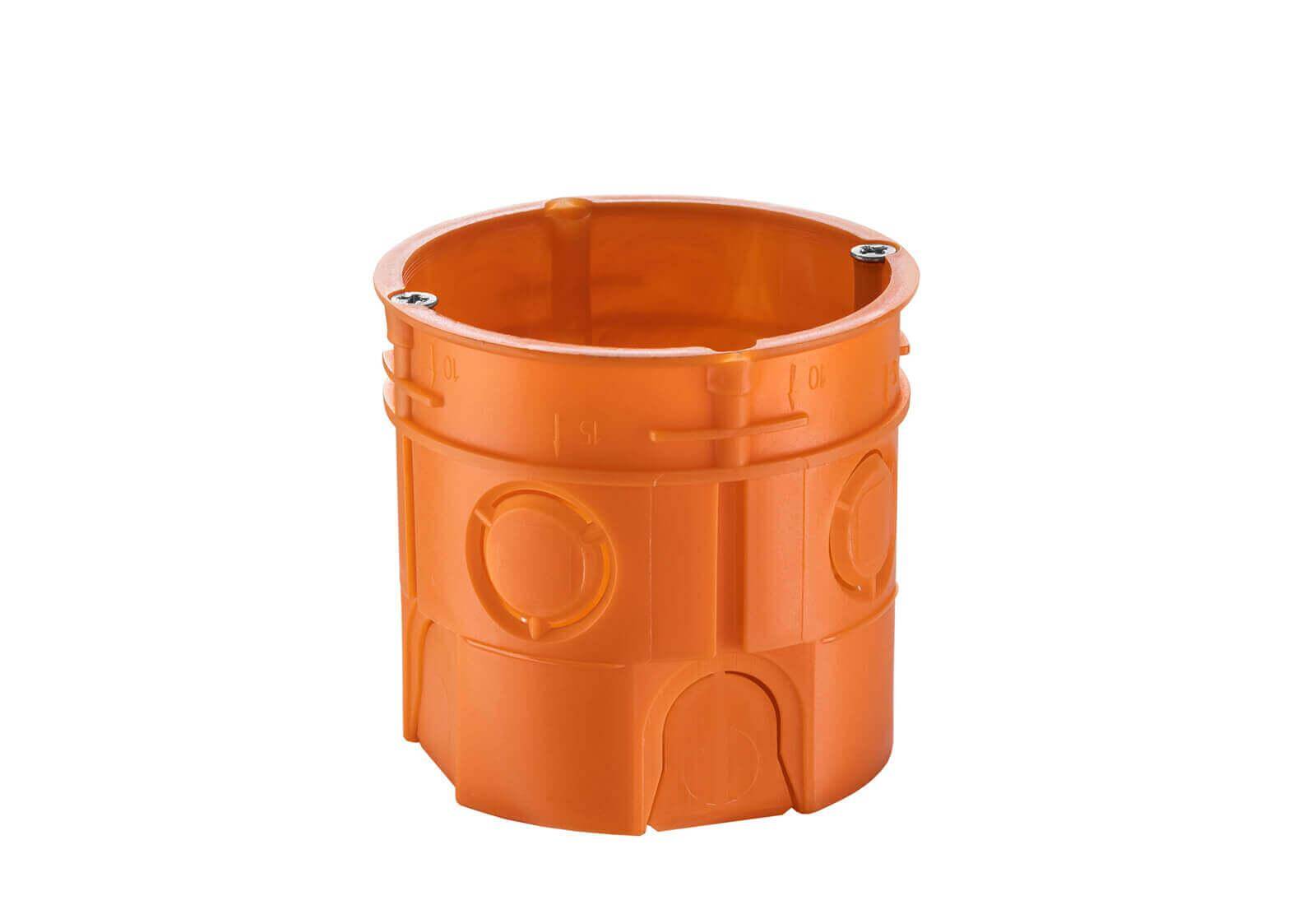 PUSZKA PT FI60mm GŁĘBOKA Z WKRĘTAMI POLIPROPYLEN