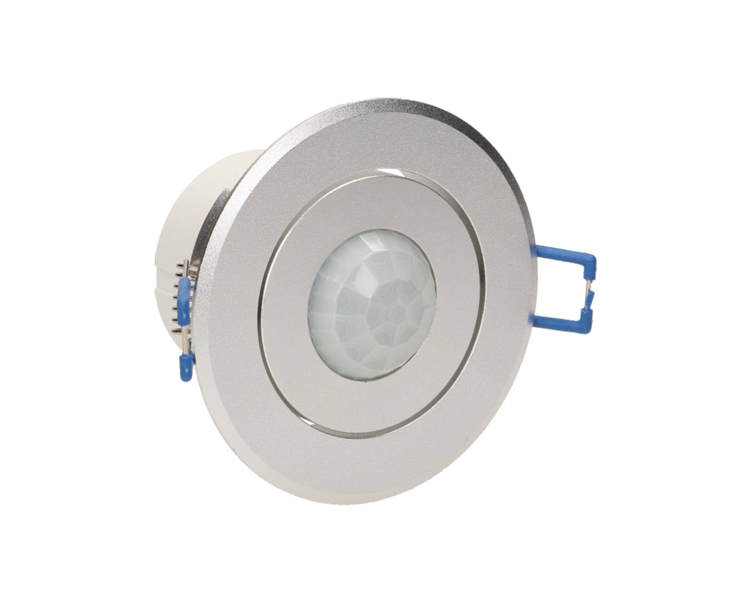 CZUJNIK RUCHU PT 360 STOPNI 1200W REG. SOCZEWKI CZUJNIKA 230V IP20 SREBRNY DO LED