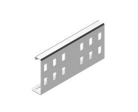 ŁĄCZNIK DRABINKI PROSTY W=100mm GR=2mm STAL NIERDZEWNA