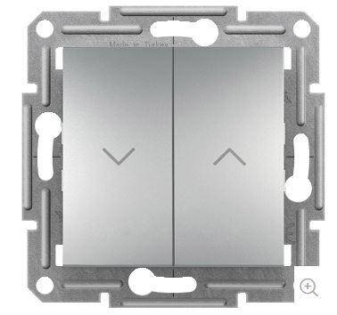 MECHANIZM ŁĄCZNIKA PT ŻALUZJOWY ALUMINIUM Z KLAWISZEM IP20