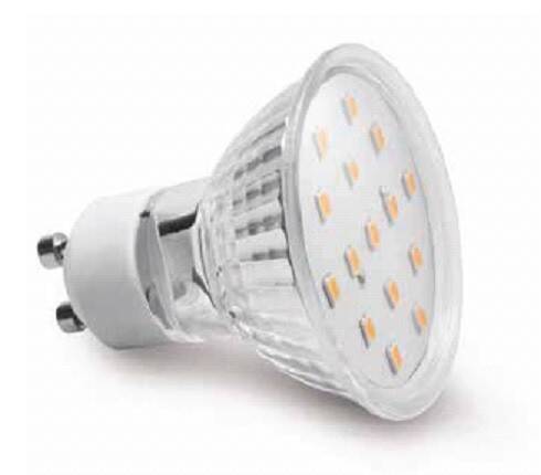 LAMPA LED SMD MR-16 4,5W 120 ST. GU10 230V 3000K 300 lm