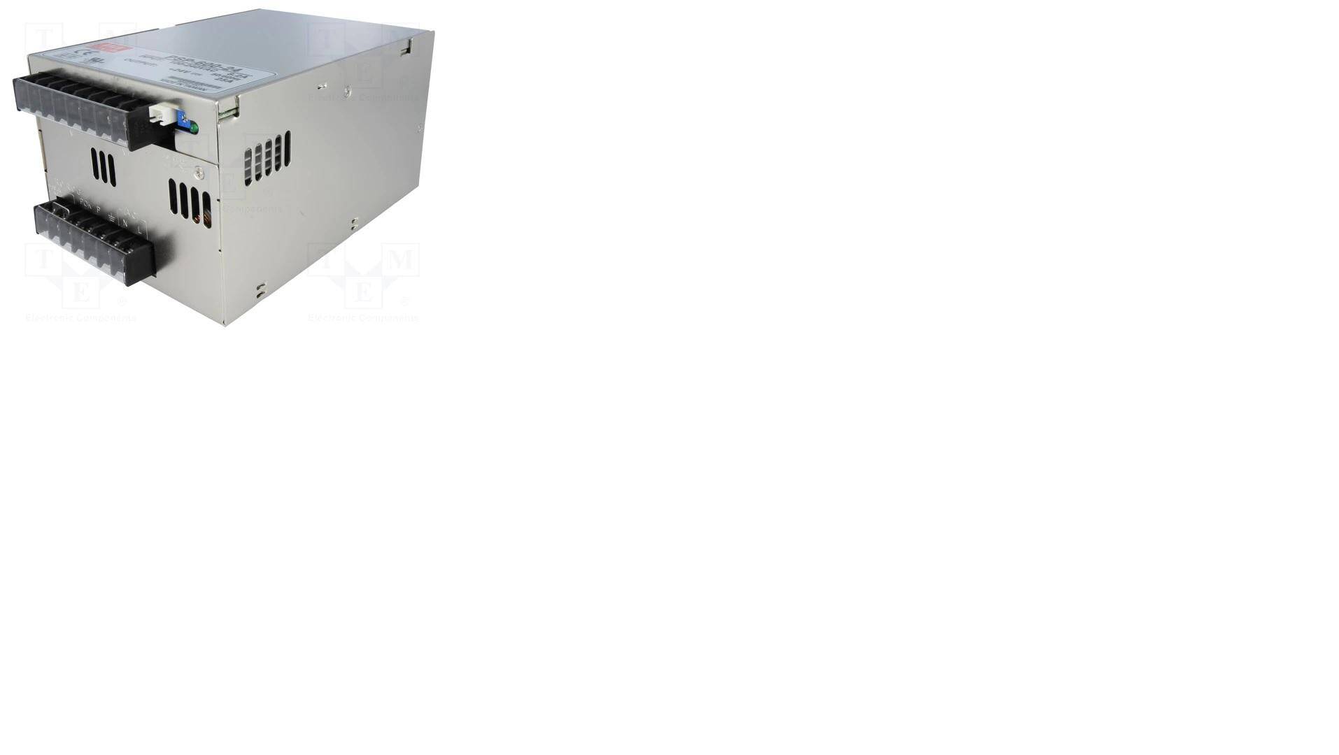 ZASILACZ IMPULSOWY 24V DC 600W 25A OUT: 1; 1,9kg; 86%