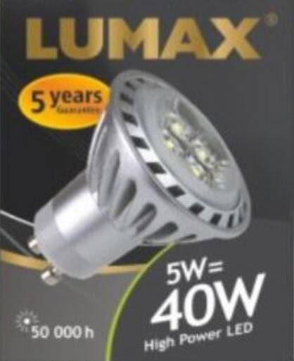 LAMPA LED POWERLED MR-16 5W 38 ST. GU10 230V 3000K 280 lm