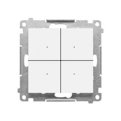 MECHANIZM PRZYCISKU KONTROLER WI-FI 230V BIAŁY MAT Z KLAWISZEM IP20