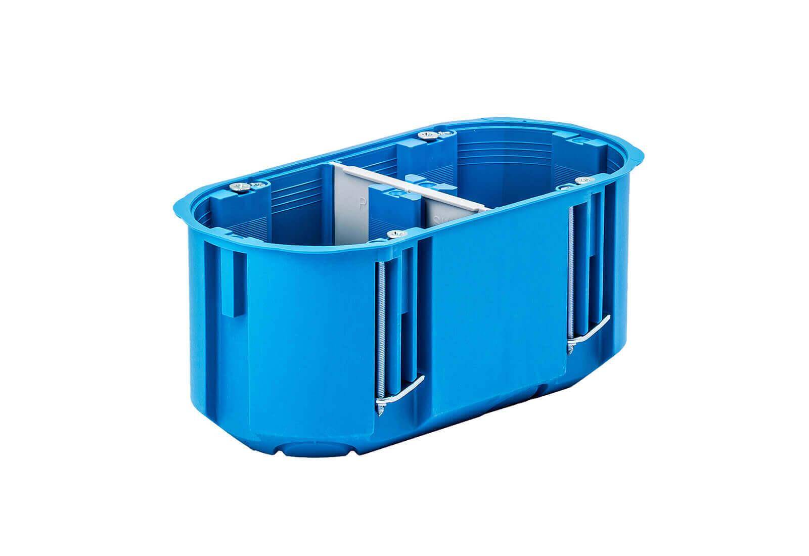 PUSZKA PT DWUKROTNA DO ŚCIAN PUSTYCH Z WKRĘTAMI FI60mm GŁĘBOKA SAMOGASNĄCA