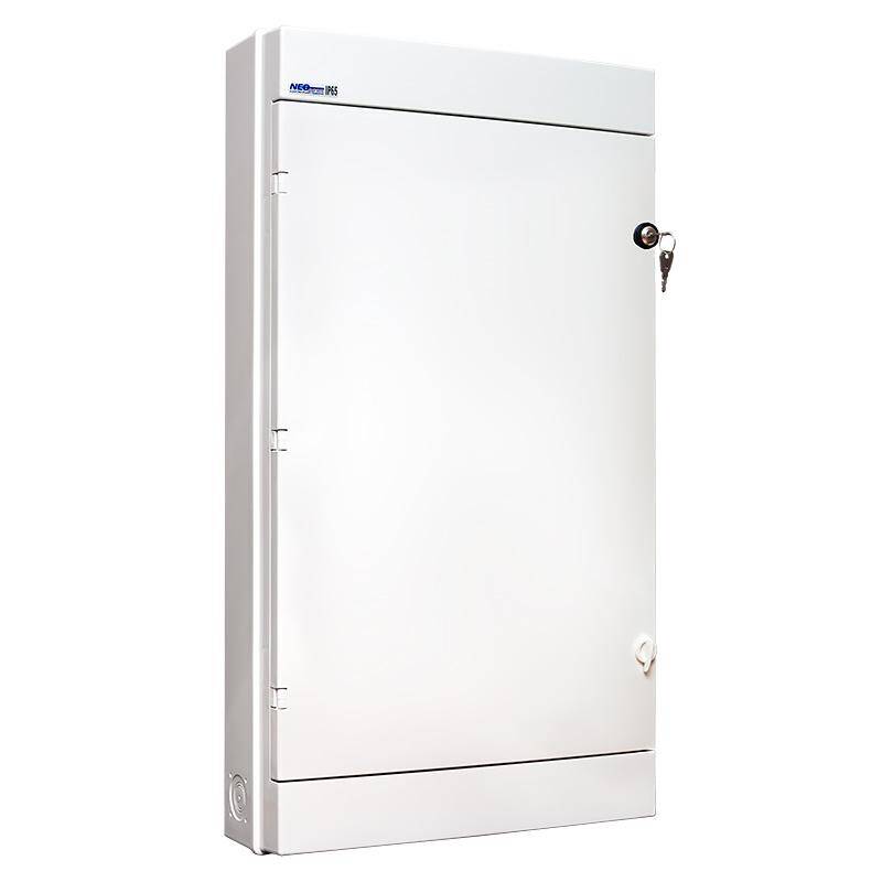 ROZDZIELNICA NT 72MOD W=780mm S=435mm G=138mm IP65 DRZWI PEŁNE Z ZAMKIEM ABS 1000V DC