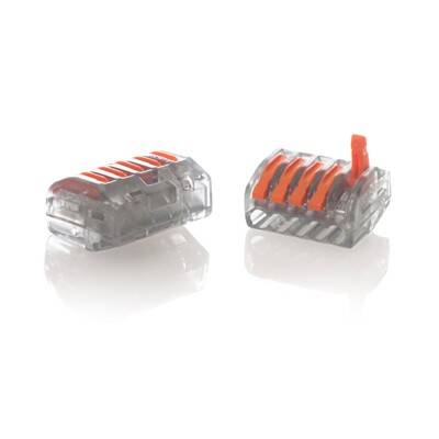 ZŁĄCZKA INSTALACYJNA 5x DRUT 2,5/LINKA 4,32A,400V,PRZEZR/POMAR