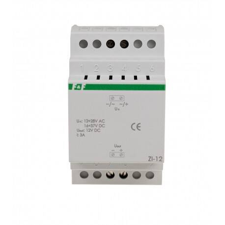 ZASILACZ IMPULSOWY  12÷28V AC/16÷37V DC 12V DC 3A
