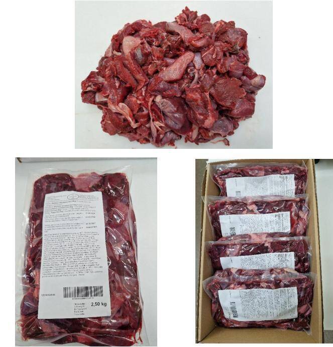 Dzik mięso gulasz Standard 15g+,mroż.2,5kg/4 Gobarto