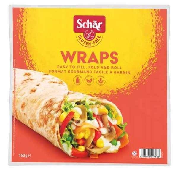 Wraps, (tortilla 2x80g),160g/6 Schar
