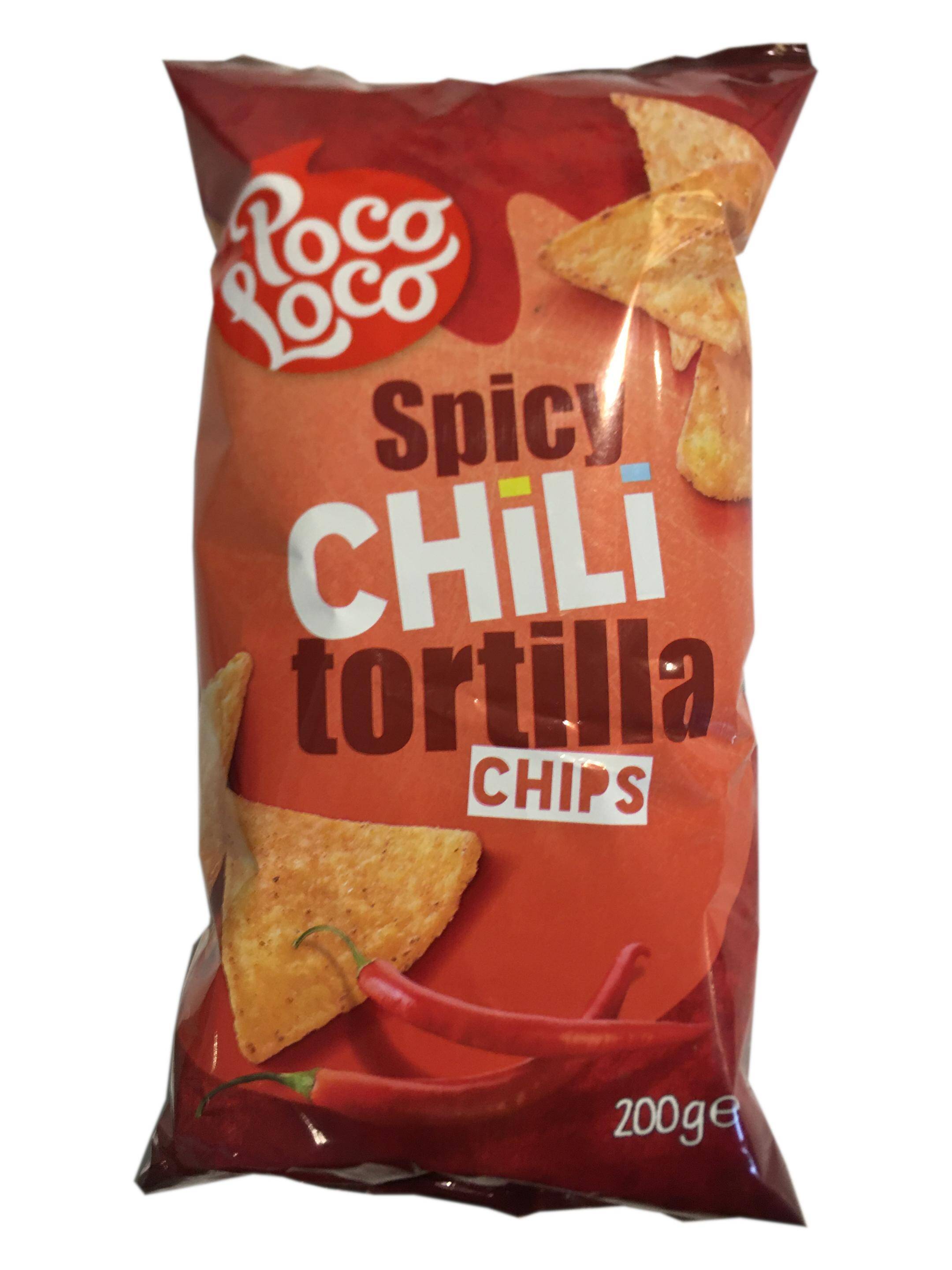Tortilla chips Spicy Chilli 200g/22 Poco Loco p