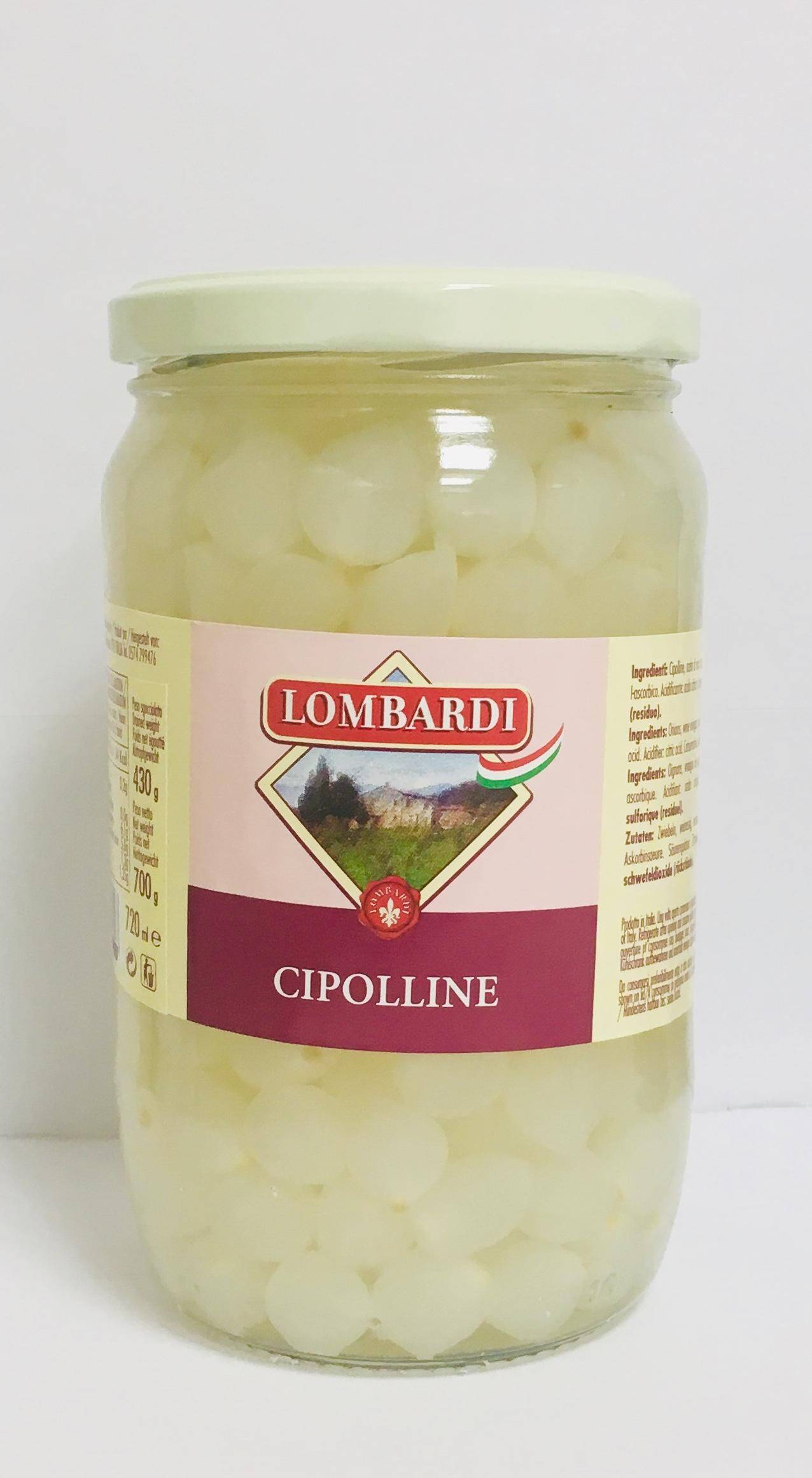 Cebulki marynowane (Cipolline) 720ml/6 Lombardi e