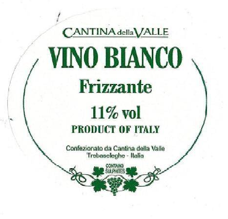 Wino włoskie DV Chardonnay Frizzante 11% BW 20L KEG