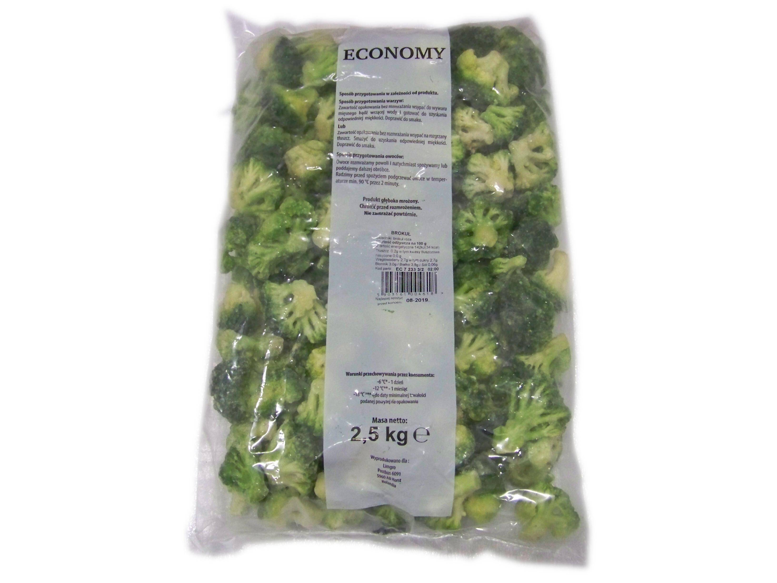 Brokuły zielone Economy 2,5kg/4 Oerlemans