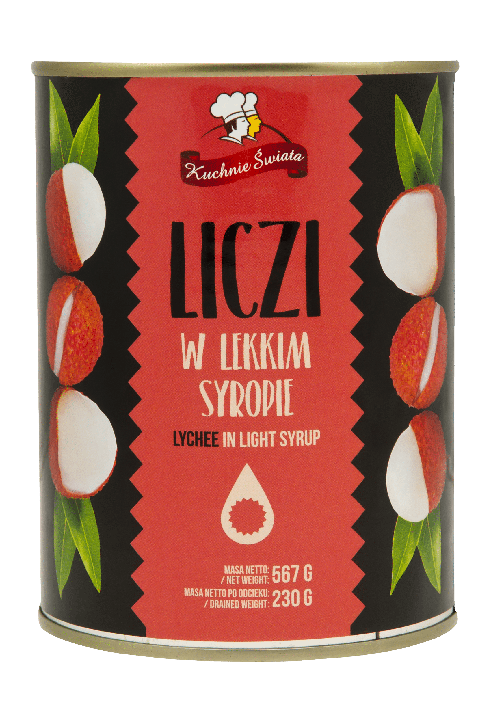 Liczi owoc (Lychee) w syropie 567g/24 Kuchnie Świata