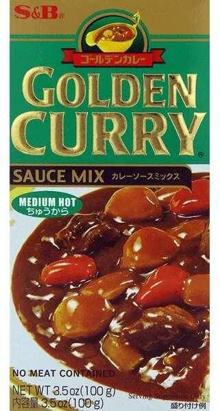 Golden Curry Medium Hot S&B 92g 2/12 e*