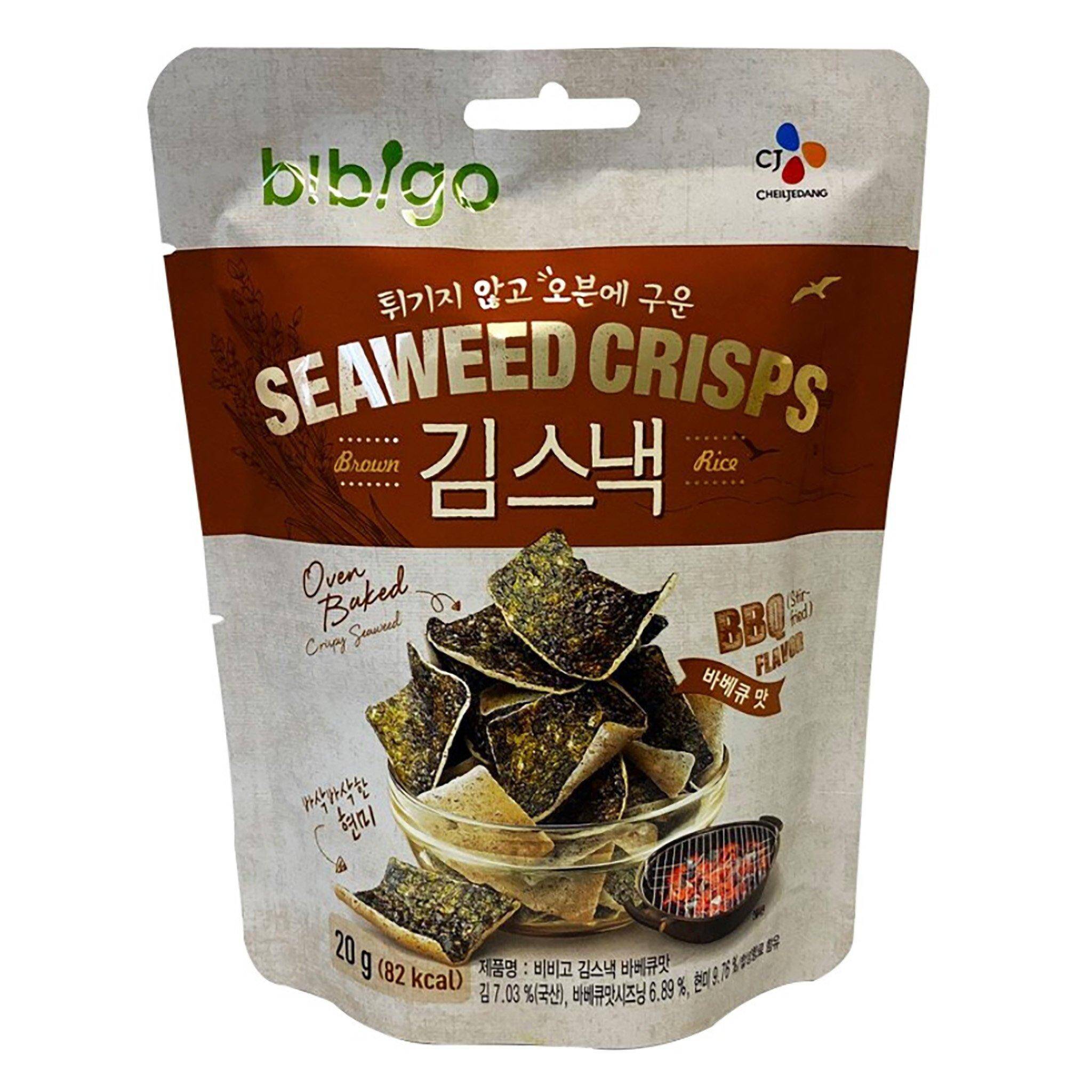 Bibigo BBQ Seaweed Rice Crisps 20g/20 p