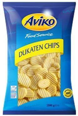 Frytki talarki karbowane Dukaten Chips 2,5kg/4 Aviko 805108***