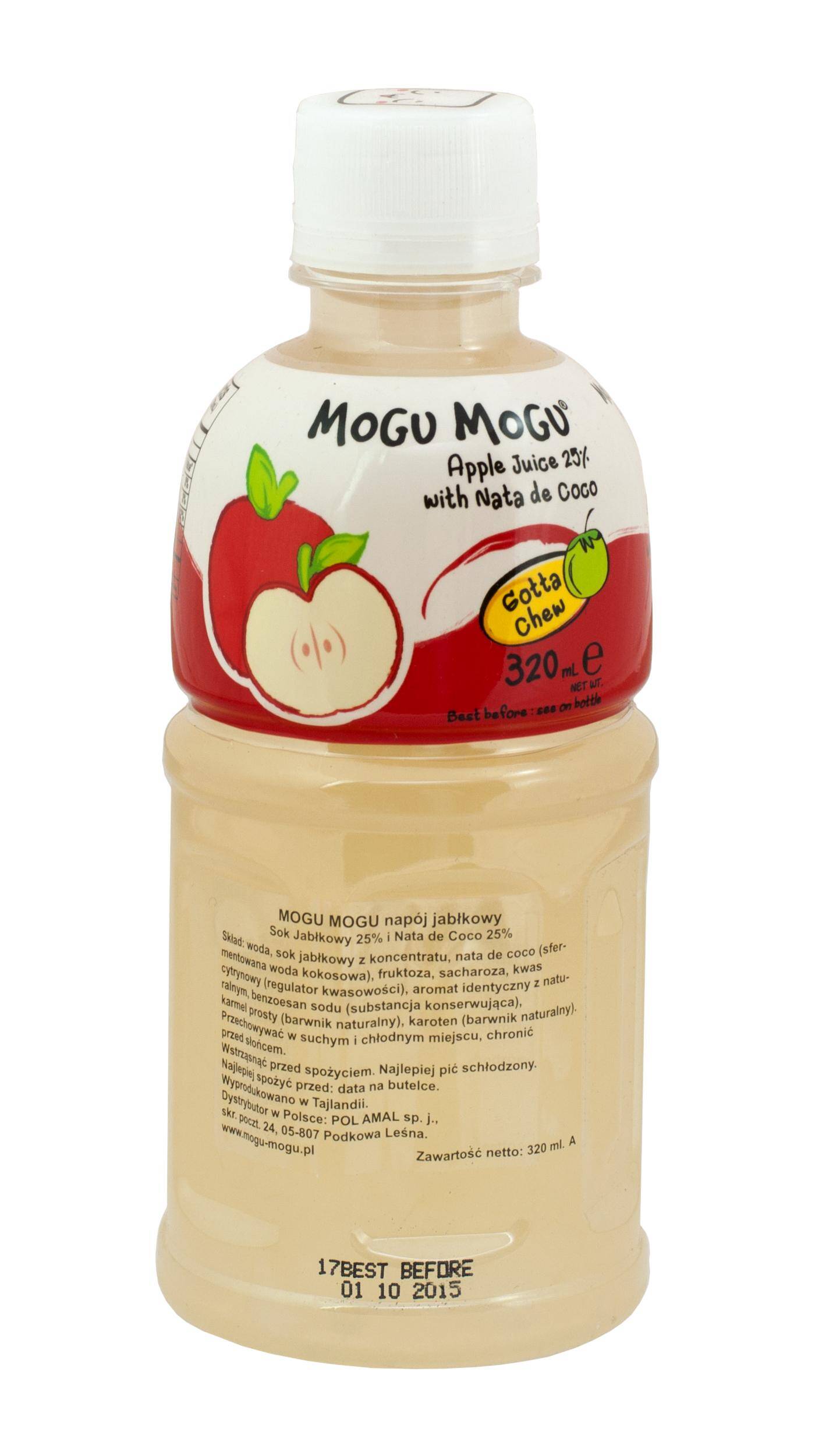 Mogu Mogu napój Jabłko nata de coco 320ml/24***