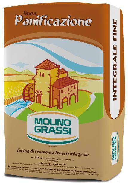 Mąka pszenna razowa Integrale Fine 25kg Molino Grassi
